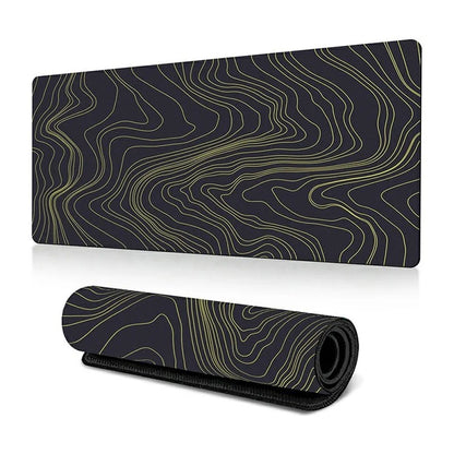 400*900*2mm Abstract Fluid Pattern Large Mouse Pad Rubber Computer Desktop Mat