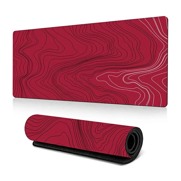 400*900*2mm Abstract Fluid Pattern Large Mouse Pad Rubber Computer Desktop Mat