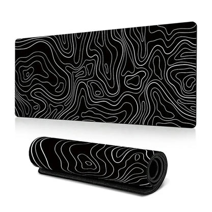 400*900*2mm Abstract Texture Pattern Large Mouse Pad Rubber Desktop Mat