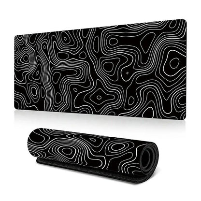 400*900*2mm Abstract Texture Pattern Large Mouse Pad Rubber Desktop Mat
