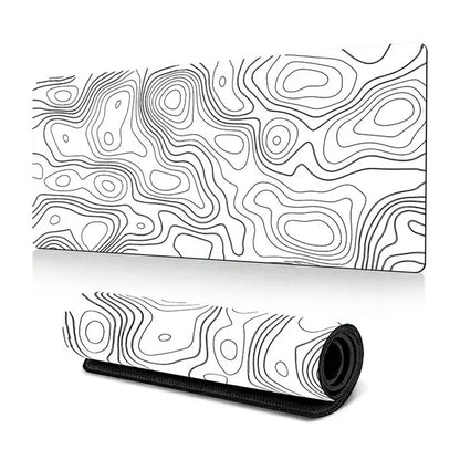 400*900*2mm Abstract Pattern Large Mouse Pad Rubber Computer Desktop Mat