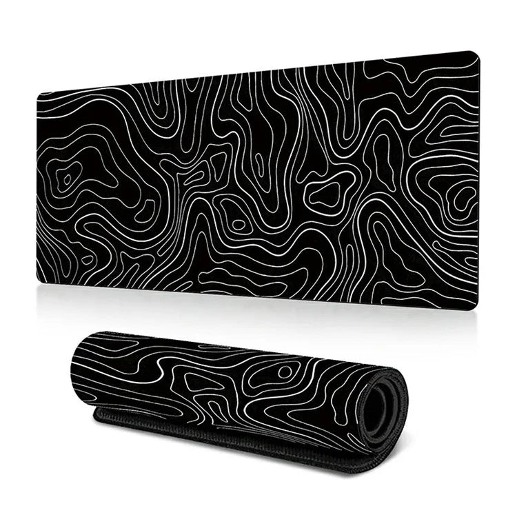 300 x 700 x 3mm Abstract Fluid Pattern Mouse Mat Non-Slip Rubber Mouse Pad