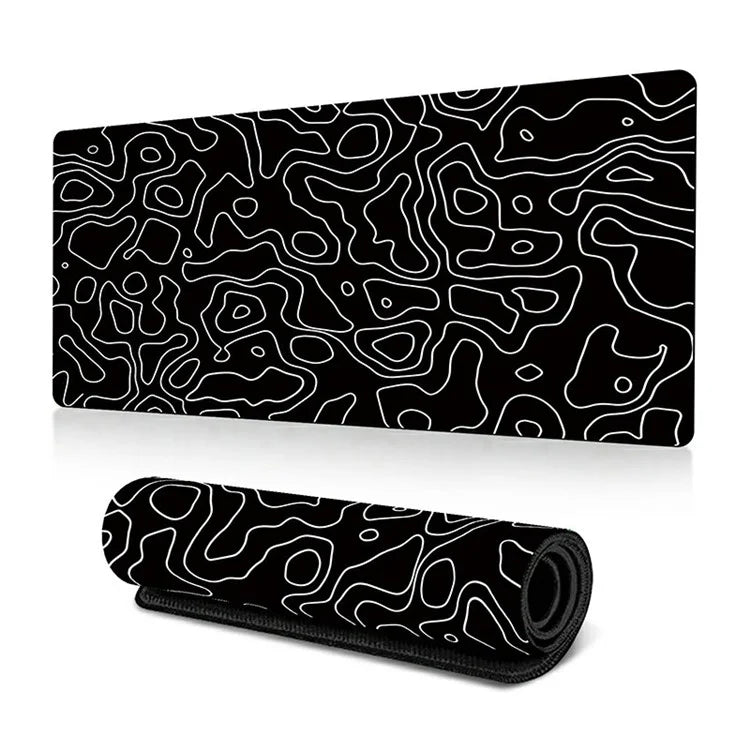 300 x 700 x 3mm Abstract Fluid Pattern Mouse Mat Non-Slip Rubber Mouse Pad