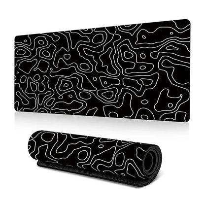 300 x 700 x 3mm Abstract Fluid Pattern Mouse Mat Non-Slip Rubber Mouse Pad