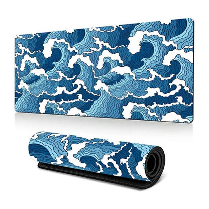 300 x 700 x 3mm Abstract Fluid Pattern Mouse Mat Non-Slip Rubber Mouse Pad
