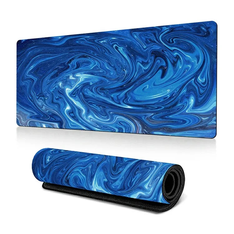 300 x 700 x 3mm Abstract Fluid Pattern Mouse Mat Non-Slip Rubber Mouse Pad