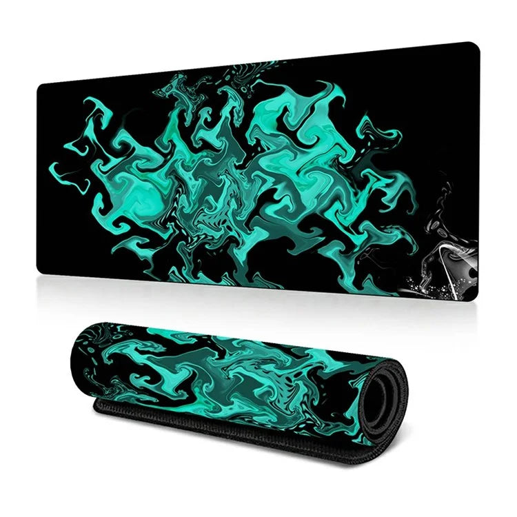 300 x 700 x 3mm Abstract Fluid Pattern Mouse Mat Non-Slip Rubber Mouse Pad