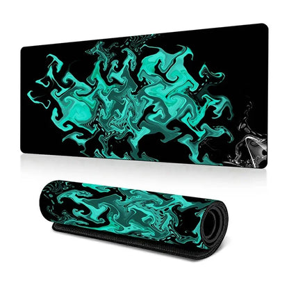 300 x 700 x 3mm Abstract Fluid Pattern Mouse Mat Non-Slip Rubber Mouse Pad