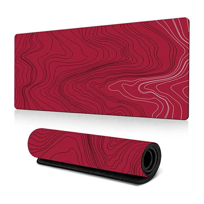 300 x 700 x 3mm Abstract Fluid Pattern Mouse Mat Non-Slip Rubber Mouse Pad