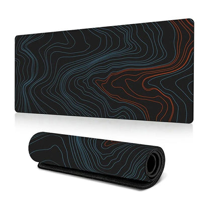 300 x 700 x 3mm Abstract Fluid Pattern Mouse Mat Non-Slip Rubber Mouse Pad