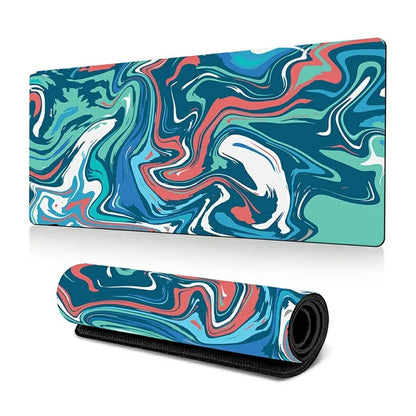300 x 700 x 2mm Abstract Fluid Design Mouse Pad Non-Slip Rubber Mouse Mat