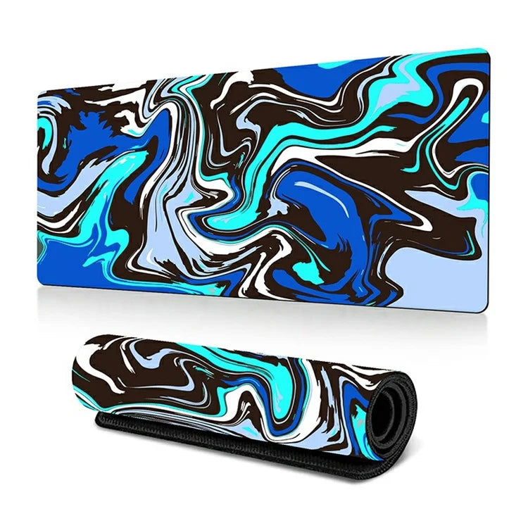 300 x 700 x 2mm Abstract Fluid Design Mouse Pad Non-Slip Rubber Mouse Mat