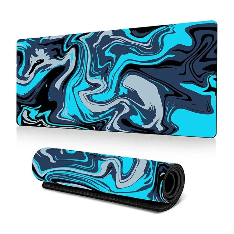 300 x 700 x 2mm Abstract Fluid Design Mouse Pad Non-Slip Rubber Mouse Mat