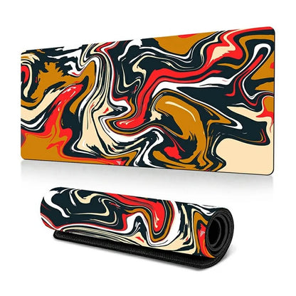 300 x 700 x 2mm Abstract Fluid Design Mouse Pad Non-Slip Rubber Mouse Mat
