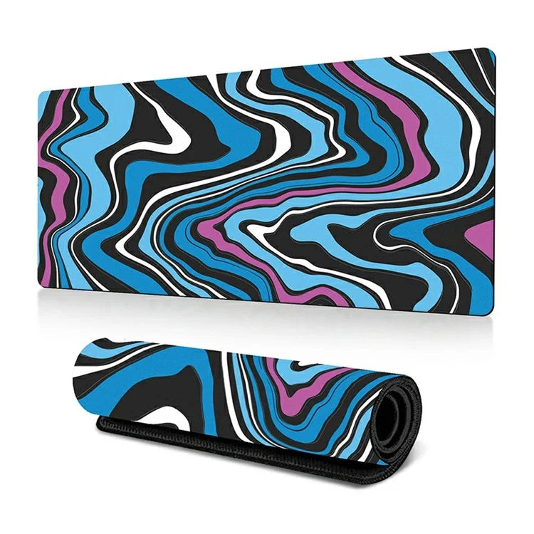 300 x 700 x 2mm Abstract Fluid Design Mouse Pad Non-Slip Rubber Mouse Mat