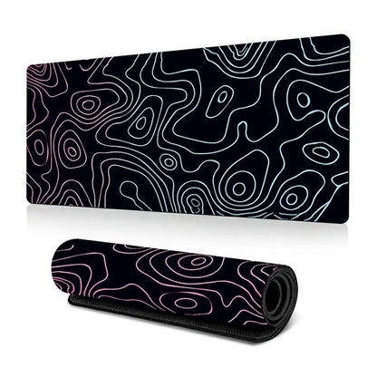 300*700*2mm Rubber Mouse Pad Abstract Pattern Anti-skid Computer Desktop Mat