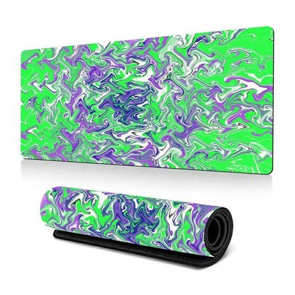 300 x 800 x 2mm Abstract Fluid Pattern Anti-Slip Mouse Pad Large Rubber Mouse Mat