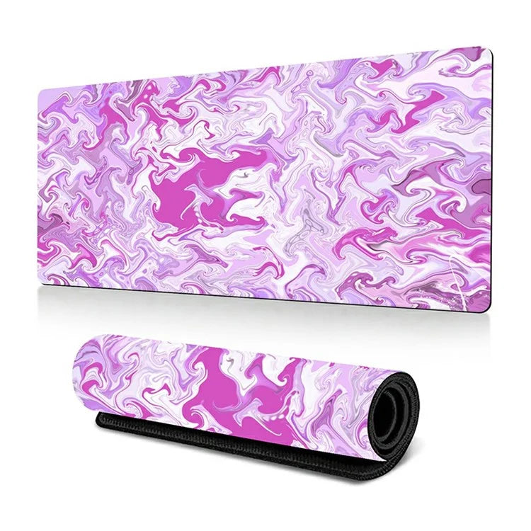 300 x 800 x 2mm Abstract Fluid Pattern Anti-Slip Mouse Pad Large Rubber Mouse Mat