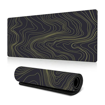 300 x 800 x 2mm Abstract Fluid Pattern Anti-Slip Mouse Pad Large Rubber Mouse Mat