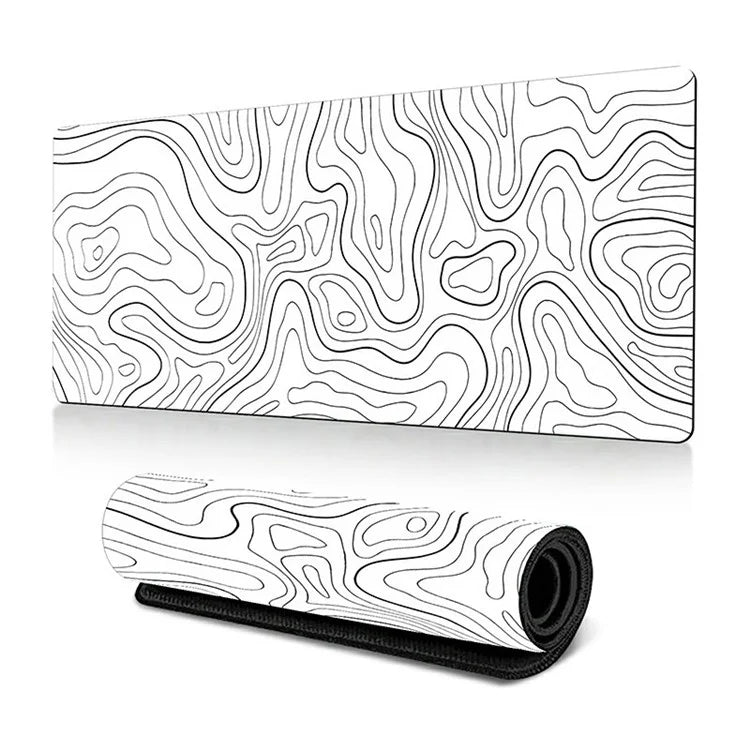 300 x 800 x 3mm Non-Slip Rubber Mouse Pad Abstract Fluid Pattern Large Mouse Mat