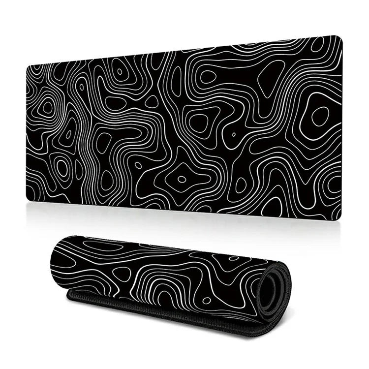300 x 800 x 3mm Non-Slip Rubber Mouse Pad Abstract Fluid Pattern Large Mouse Mat