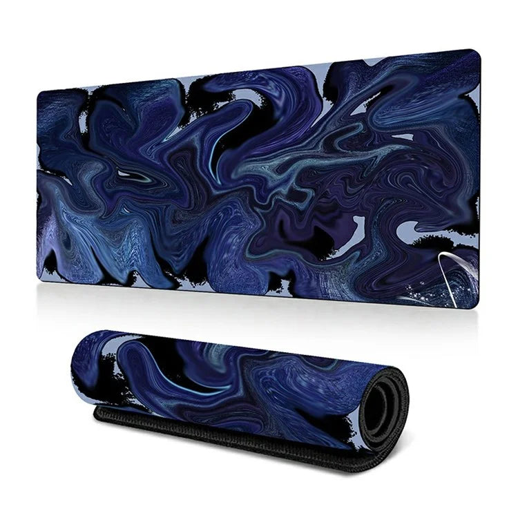300 x 800 x 3mm Non-Slip Rubber Mouse Pad Abstract Fluid Pattern Large Mouse Mat