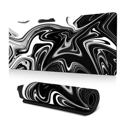 300 x 800 x 3mm Non-Slip Rubber Mouse Pad Abstract Fluid Pattern Large Mouse Mat