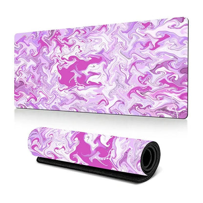 300 x 800 x 3mm Non-Slip Rubber Mouse Pad Abstract Fluid Pattern Large Mouse Mat