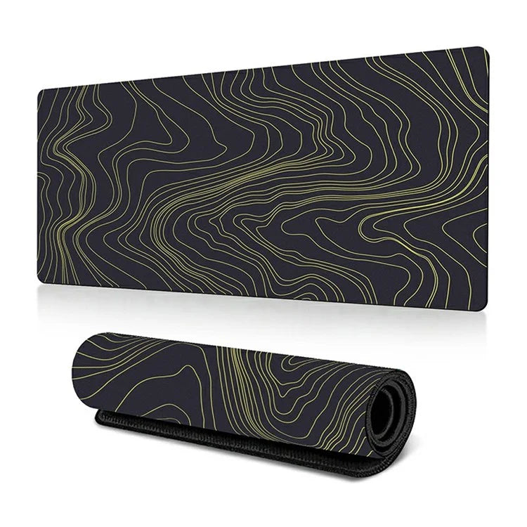 300 x 800 x 3mm Non-Slip Rubber Mouse Pad Abstract Fluid Pattern Large Mouse Mat