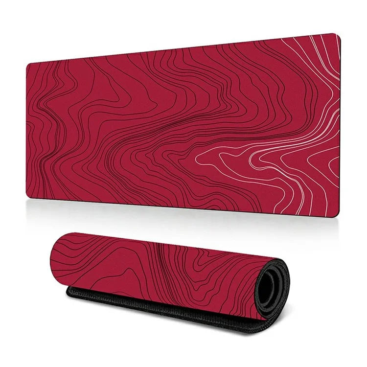 300 x 800 x 3mm Non-Slip Rubber Mouse Pad Abstract Fluid Pattern Large Mouse Mat