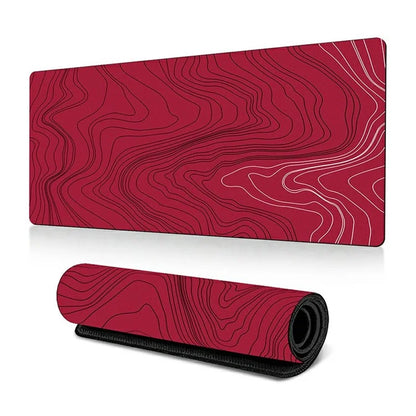 300 x 800 x 3mm Non-Slip Rubber Mouse Pad Abstract Fluid Pattern Large Mouse Mat