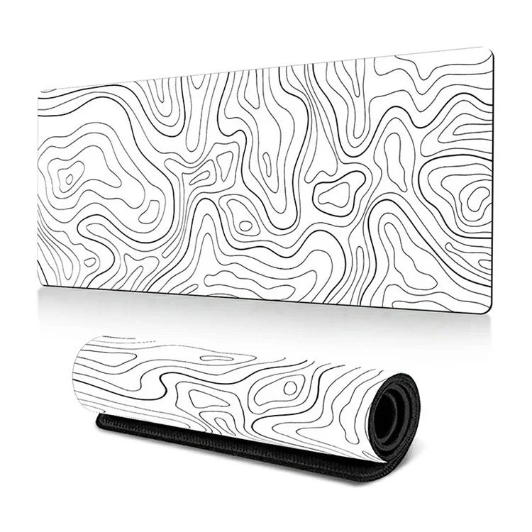 300*800*2mm Large Mouse Pad Stylish Abstract Pattern Anti-skid Desktop Mat