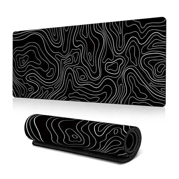 300*800*2mm Large Mouse Pad Stylish Abstract Pattern Anti-skid Desktop Mat