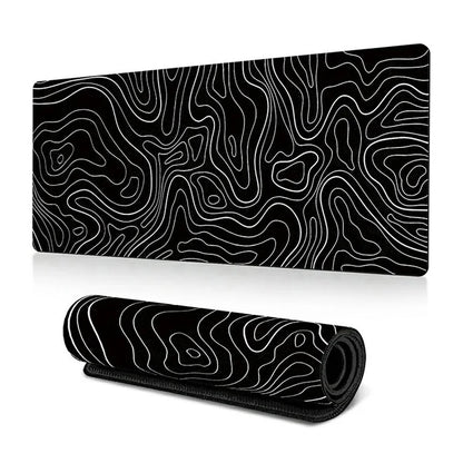 300*800*2mm Large Mouse Pad Stylish Abstract Pattern Anti-skid Desktop Mat