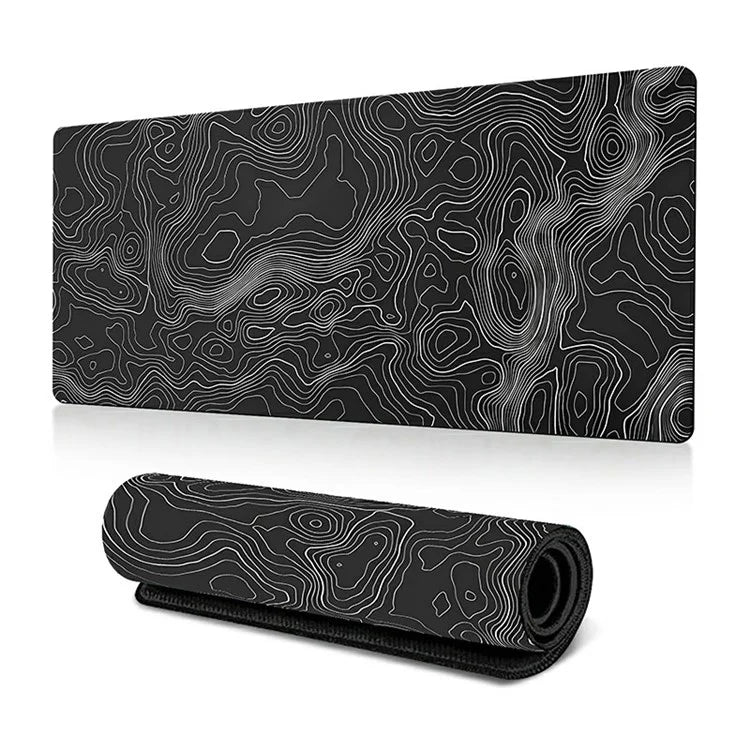 300*800*2mm Large Mouse Pad Stylish Abstract Pattern Anti-skid Desktop Mat