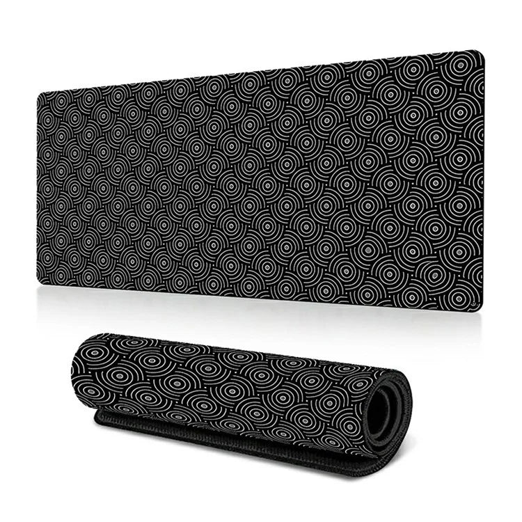 300*800*2mm Large Mouse Pad Stylish Abstract Pattern Anti-skid Desktop Mat