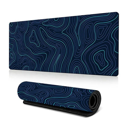 300*800*2mm Large Mouse Pad Stylish Abstract Pattern Anti-skid Desktop Mat8