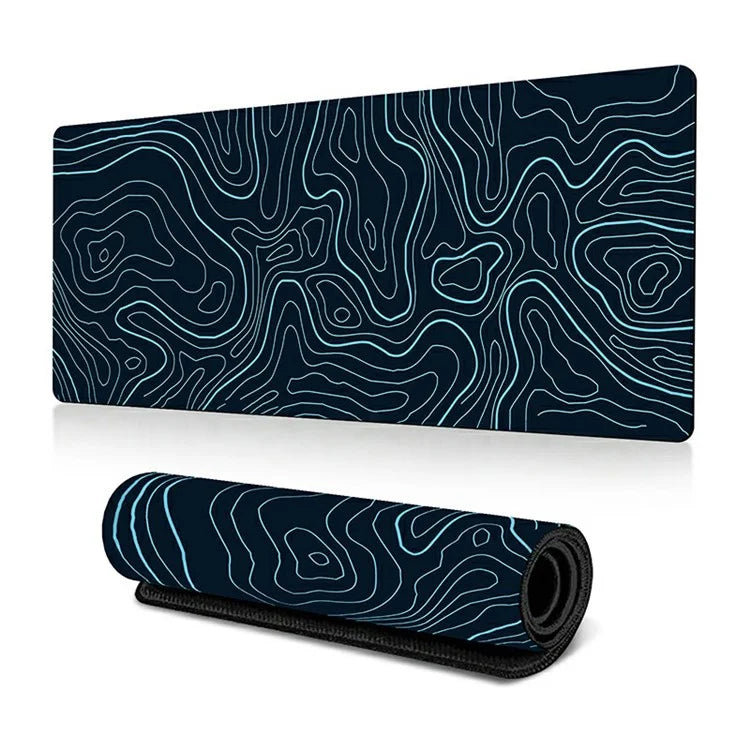 300*800*2mm Large Mouse Pad Stylish Abstract Pattern Anti-skid Desktop Mat9