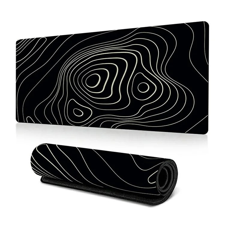 300*800*2mm Stylish Abstract Pattern Large Mouse Pad Natural Rubber Desktop Mat
