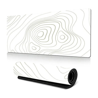 300*800*2mm Stylish Abstract Pattern Large Mouse Pad Natural Rubber Desktop Mat