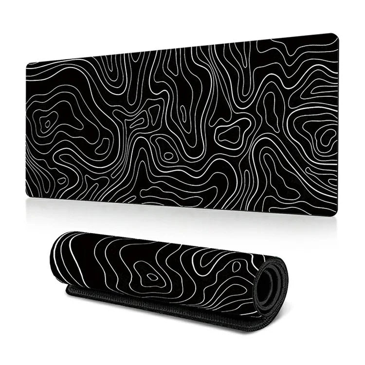 300*800*3mm Stylish Abstract Pattern Mouse Pad Anti-skid Rubber Desktop Mat