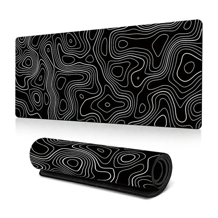 300*800*3mm Stylish Abstract Pattern Mouse Pad Anti-skid Rubber Desktop Mat