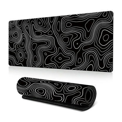 300*800*3mm Stylish Abstract Pattern Mouse Pad Anti-skid Rubber Desktop Mat