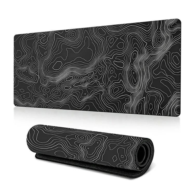 300*800*3mm Stylish Abstract Pattern Mouse Pad Anti-skid Rubber Desktop Mat