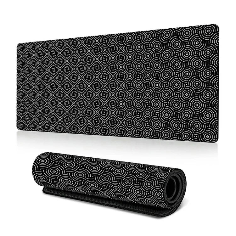 300*800*3mm Stylish Abstract Pattern Mouse Pad Anti-skid Rubber Desktop Mat