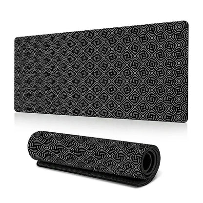 300*800*3mm Stylish Abstract Pattern Mouse Pad Anti-skid Rubber Desktop Mat