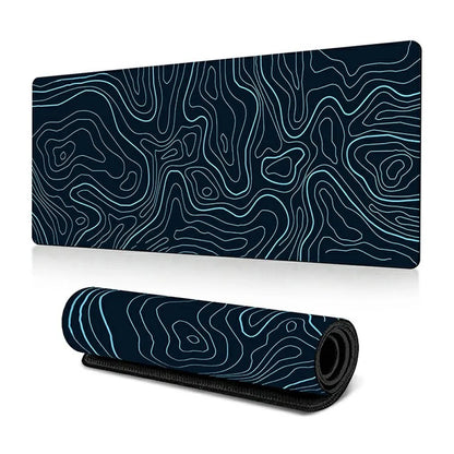 300*800*3mm Stylish Abstract Pattern Mouse Pad Anti-skid Rubber Desktop Mat9