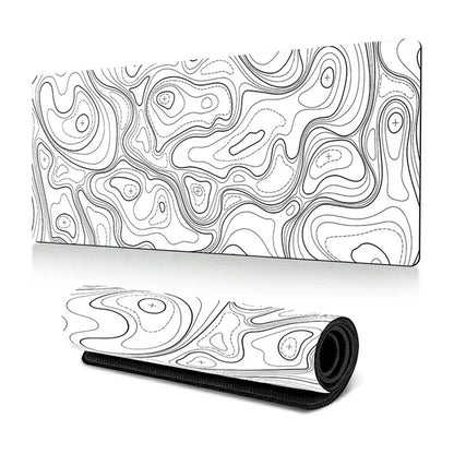 300*800*3mm Thermal Transfer Printing Abstract Pattern Mouse Pad Rubber Desktop Mat