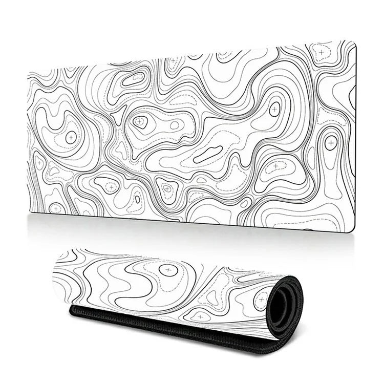 300*800*3mm Thermal Transfer Printing Abstract Pattern Mouse Pad Rubber Desktop Mat