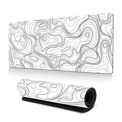 300*800*3mm Thermal Transfer Printing Abstract Pattern Mouse Pad Rubber Desktop Mat